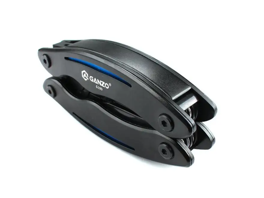 Ganzo G109 мотор многофункциональные плоскогубцы; набор инструментов для отдыха на природе нейлоновый чехол черный EDC Многофункциональный складной нож из нержавеющей стали инструменты
