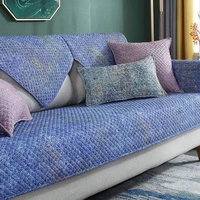 nordic twill cotton sofa cushion four seasons universal non slip cushion sofa armrest back towel