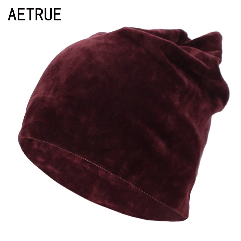 AETRUE осенне-зимняя женская шапка с кошачьими ушками женские шапки-бини бархатные