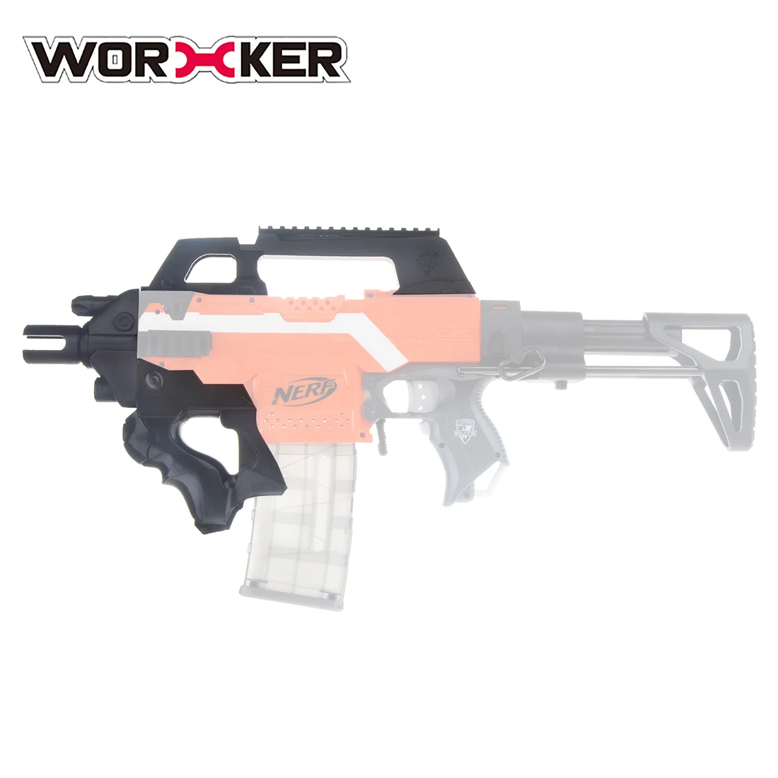 Набор фронтальных трубок рабочих F10555 с 3D печатью № 193 модель Thunder для Nerf Stryfe