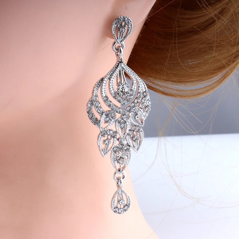 Married earrings fashion women's jewelry gold and silver color classic long drop-shaped fringe | Украшения и аксессуары