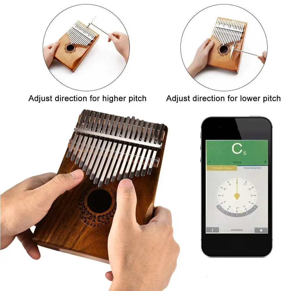Muspor 17 клавиш EQ kalimba Mbira Sanza Acacia кончики пальцев фортепиано Связь Динамик пикап с