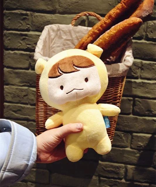 BaeK Hyun Yellow 23 см KPOP EXO Плюшевые Куклы Kawaii Корея Мода суперзвезда Kyungsoo D.O Baek Хюн Чан Ёль Кай фигурка плюшевые игрушки для девочек подарок - Цвет: BaeK Hyun Yellow