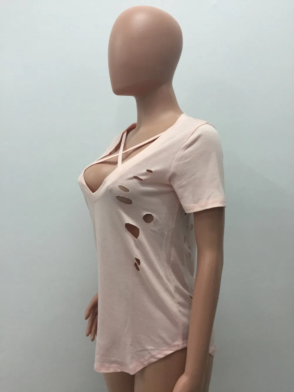 Женская футболка с коротким рукавом и V образным вырезом|t-shirt women|t-shirt women fashionfashion