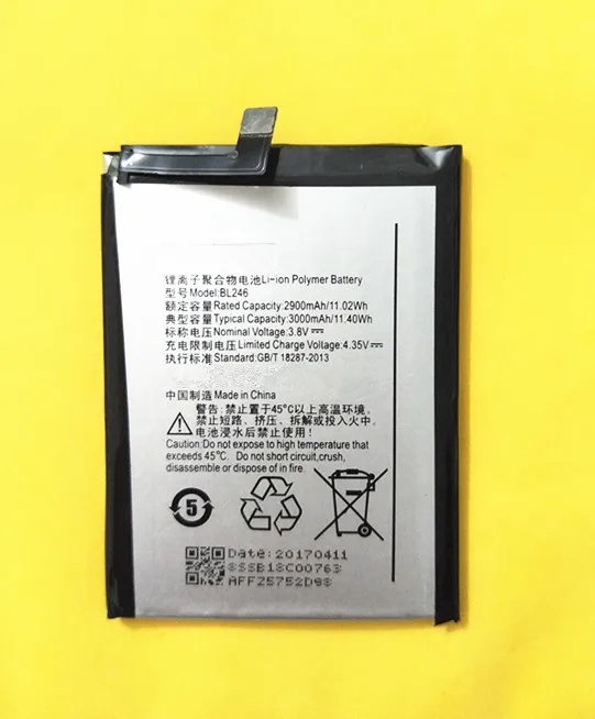 AZK 100% протестированный Новый 3000mAh BL246 Аккумулятор для Lenovo Vibe Shot Z90 3 7 z90a40 MAX phone