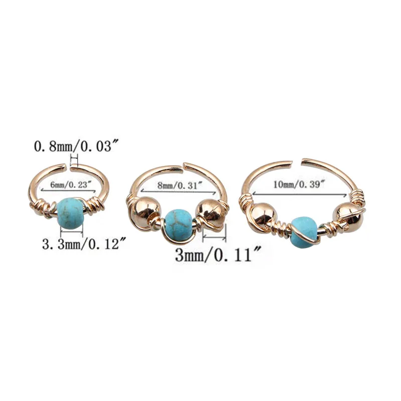 Новый продукт Золотое кольцо рандомное хирургическая сталь для пирсинга мигрени