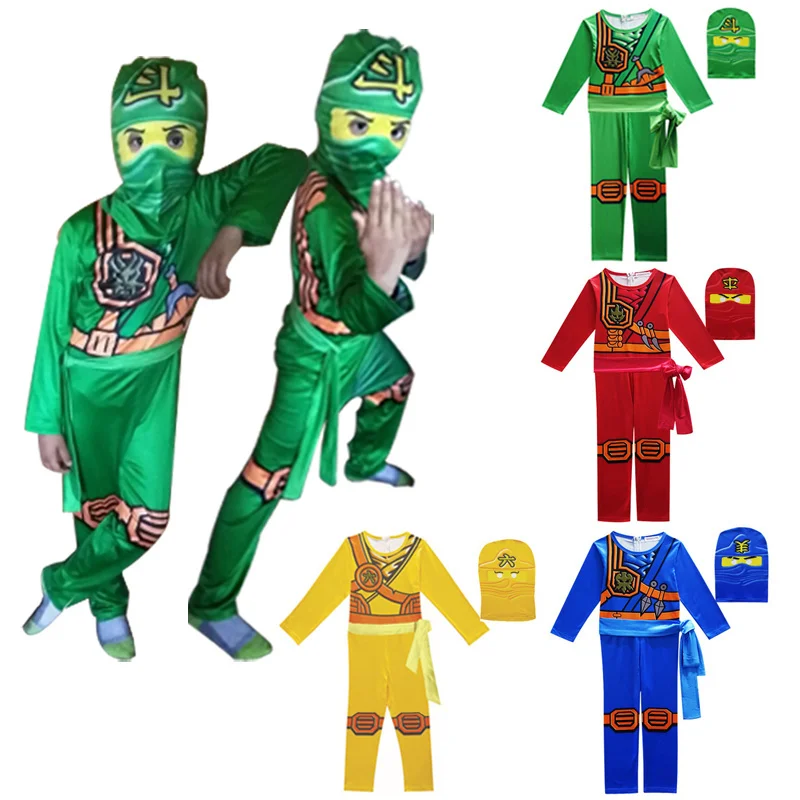 Ninjago/вечерние костюмы для мальчиков Детский костюм на Хэллоуин рождественской