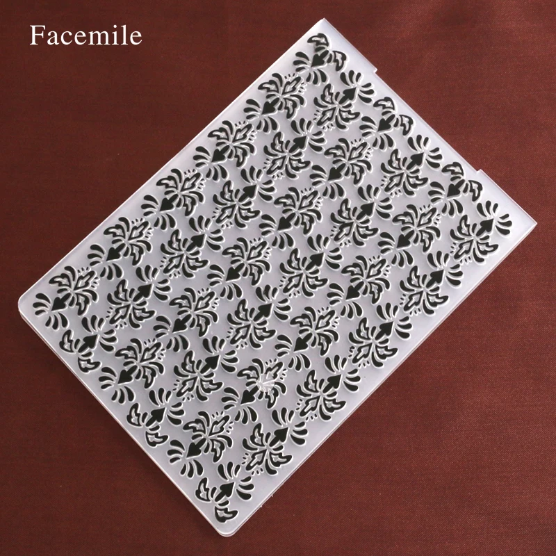 1 шт. красивый цветочный узор пластиковые папки для тиснения DIY ремесло
