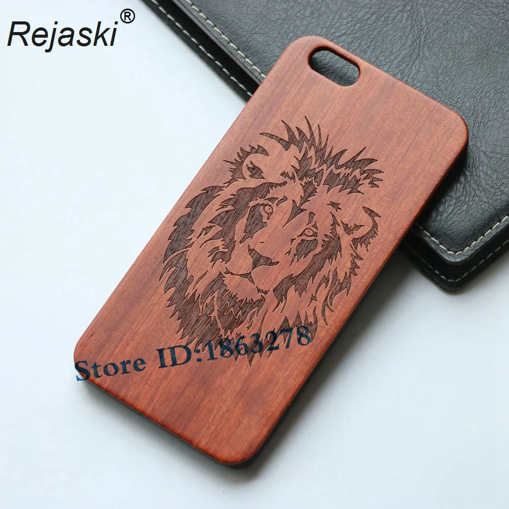 Новый деревянный чехол для телефона Apple iPhone 6 6s Plus с изображением льва тигра iPhone6s