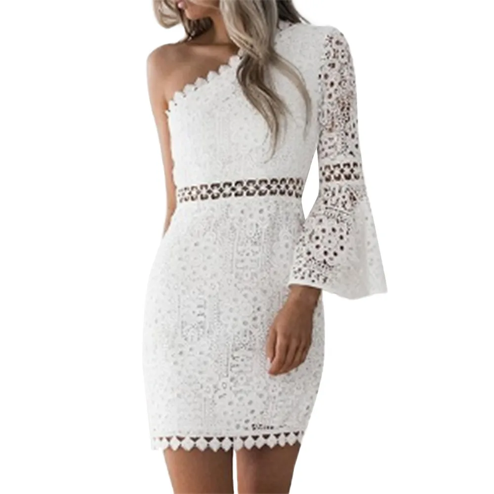 JAYCOSIN Women Sexy Lace Off-Shoulder Cocktail Party Pencil Short Midi Dress Dresses Plus size dress elegant 2019 | Женская одежда