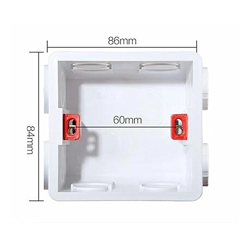 Wall Mounted Switch Socket Embedded Concealed Installation Bottom Box For 86 Type and Wiring Back | Обустройство дома