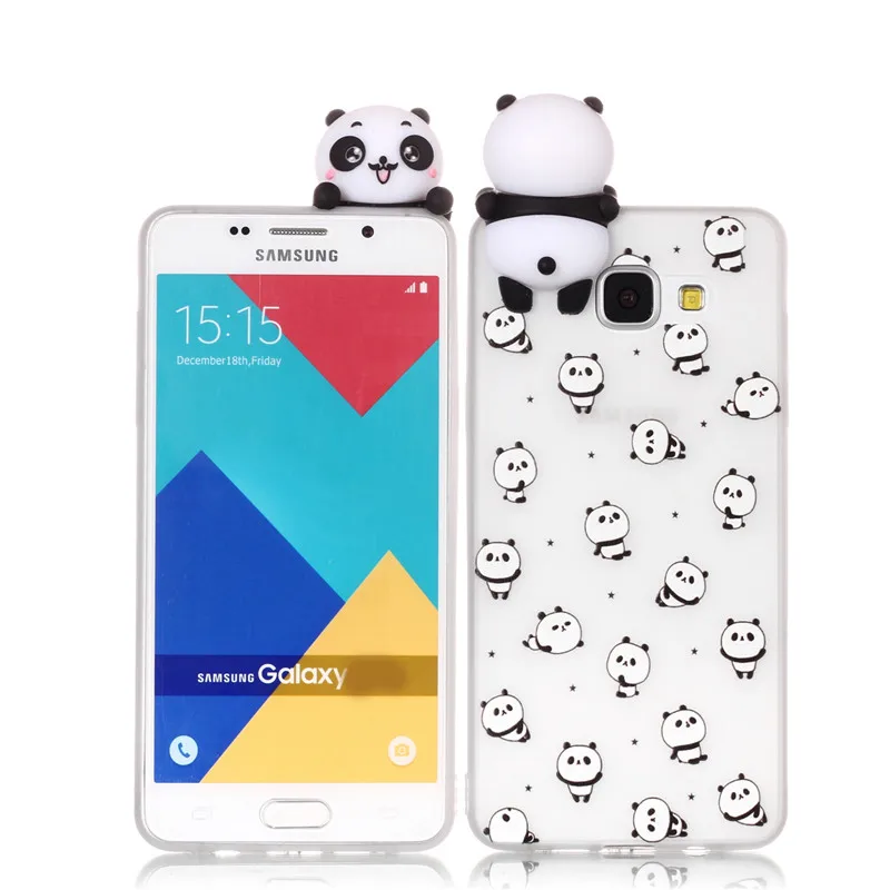 Мягкий чехол TPU для samsung galaxy A3 A5 2016 2017 3D кремния конфеты мультфильм задняя крышка