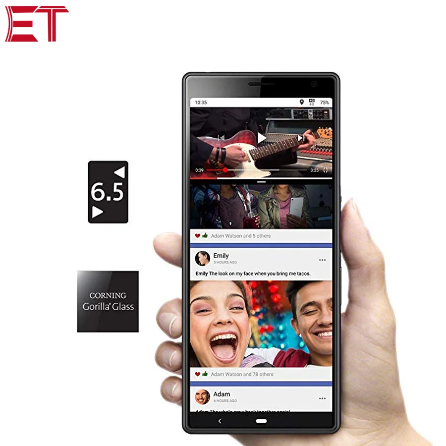 Новый мобильный телефон Sony Xperia 10 Plus I4293 4G 6 5 &quot21:9 ГБ ОЗУ 64 Гб ПЗУ Восьмиядерный