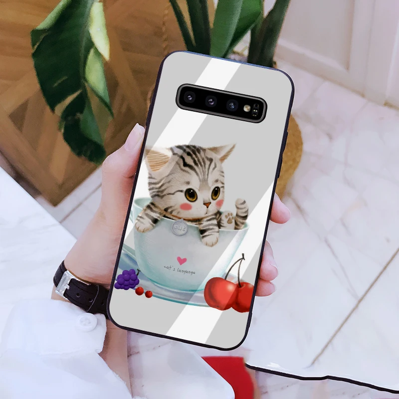 Чехол JOOKI из закаленного стекла для телефона Samsung S10plus S10Lite с любой картинкой на