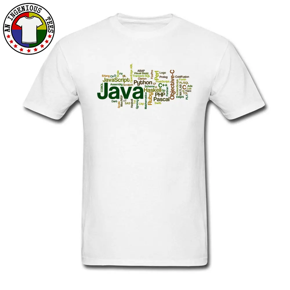 Программируемые языки Java PHP изображение футболки Популярные топы в Европе
