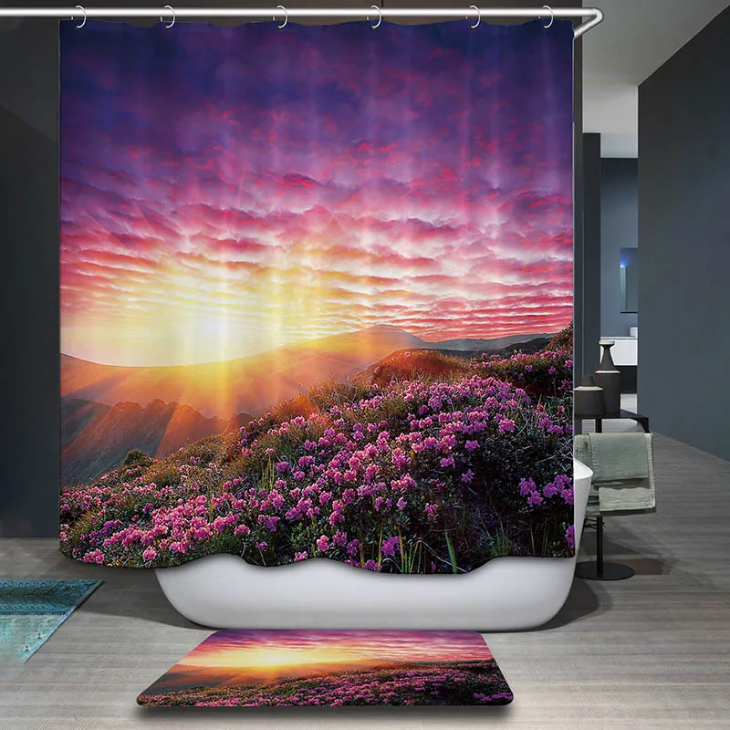 Monily полиэстер водонепроницаемый 3D Индийский Слон Бохо завод занавеска для душа