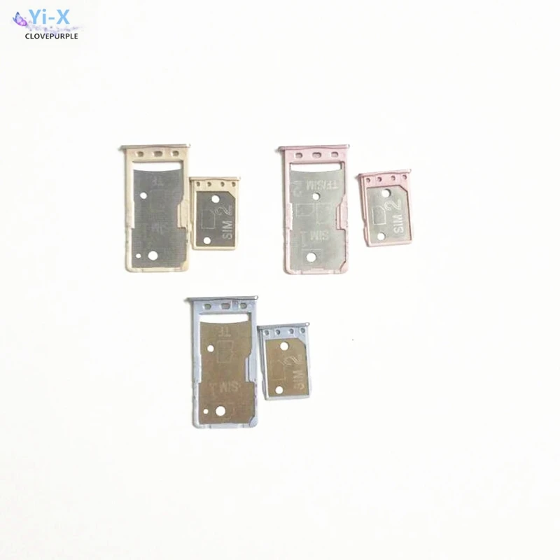 10pcs/lot For xiaomi Redmi 5A Big Small SIM Card Tray Holder Micro SD Card Holder Slot Adapter hongmi 5A