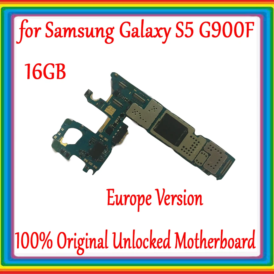 100% оригинальная разблокированная материнская плата для Samsung Galaxy S5 G900F с чипами