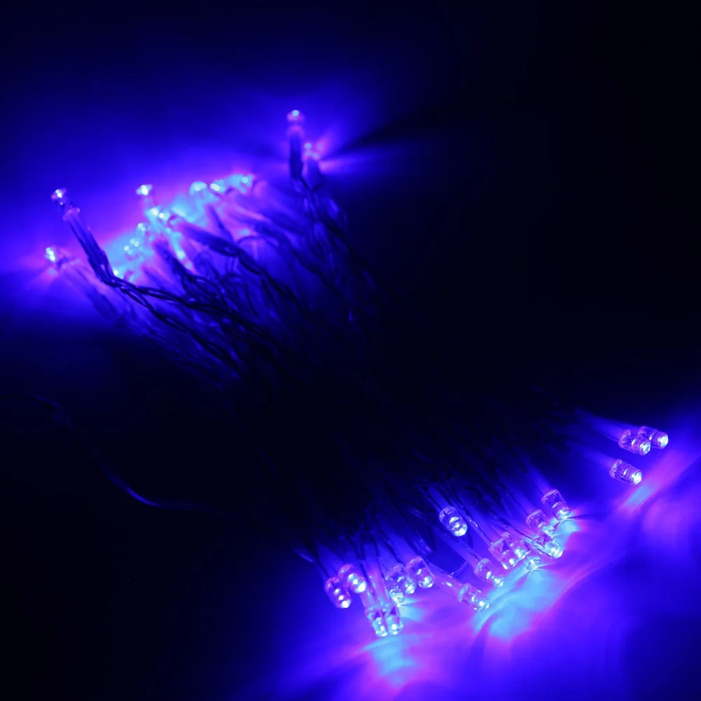 Battery Operated 10M 100 LEDs String Lights Fairy Party Wedding Christmas LED Strip Waterproof with Flash | Светодиодная