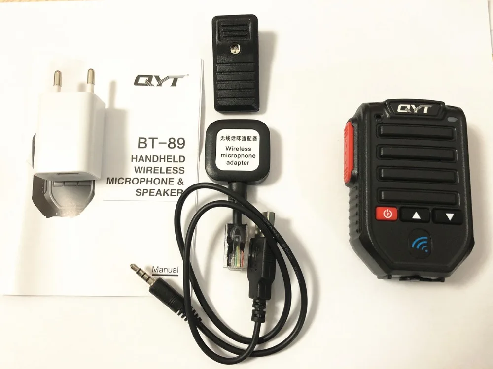 QYT BT-89 BT89 BLUETOOTH беспроводной ручной микрофон и динамик 8 pin для QYT KT-8900, KT-8900R, KT-7900D, KT-8900D мобильное радио