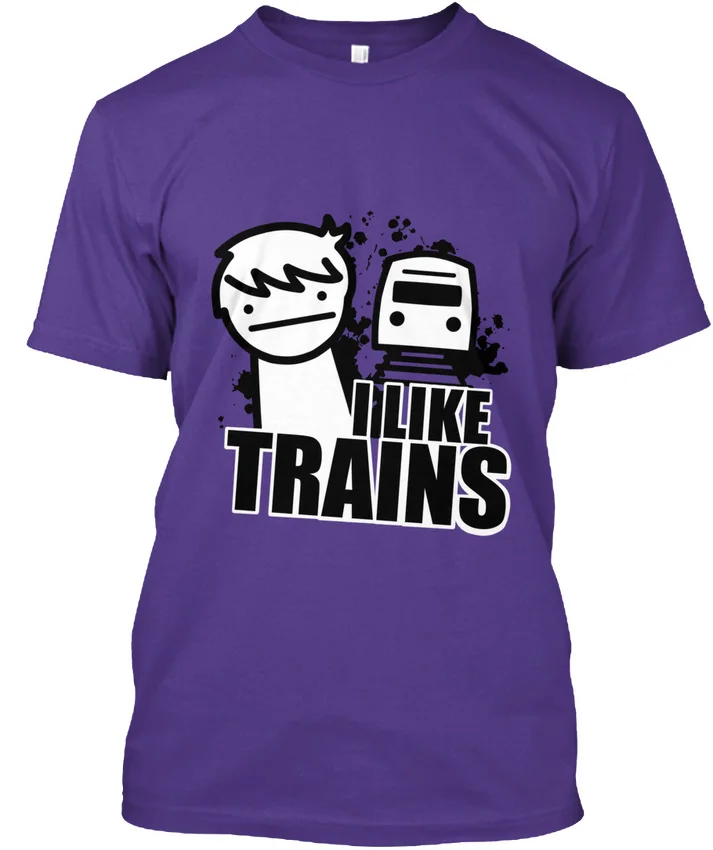 Я люблю поезда asdf кино-Премиум Футболка | Мужская одежда
