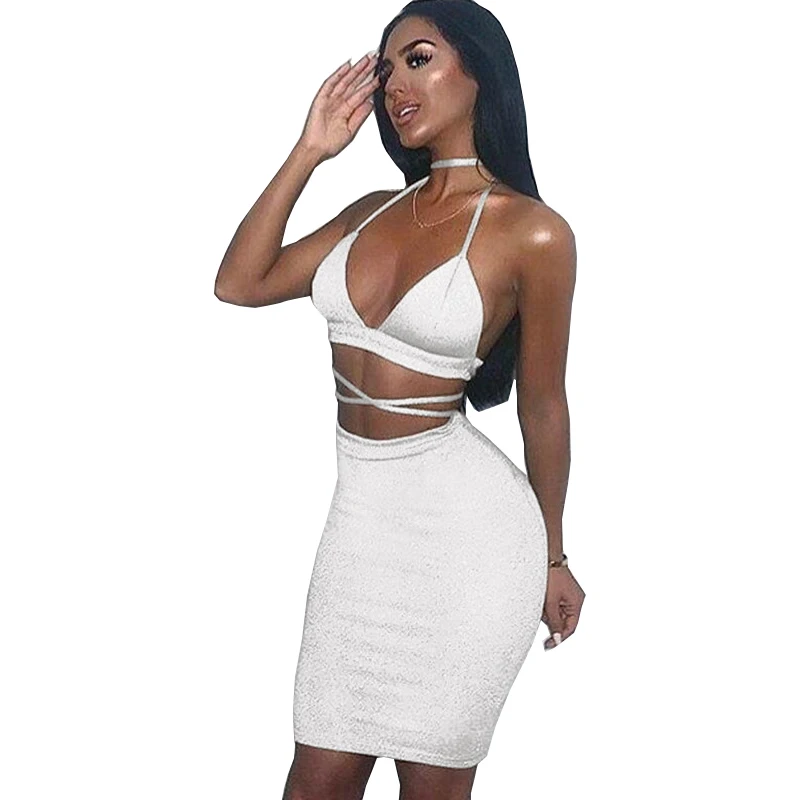 Женское платье с V-образным вырезом однотонное облегающее мини в европейском