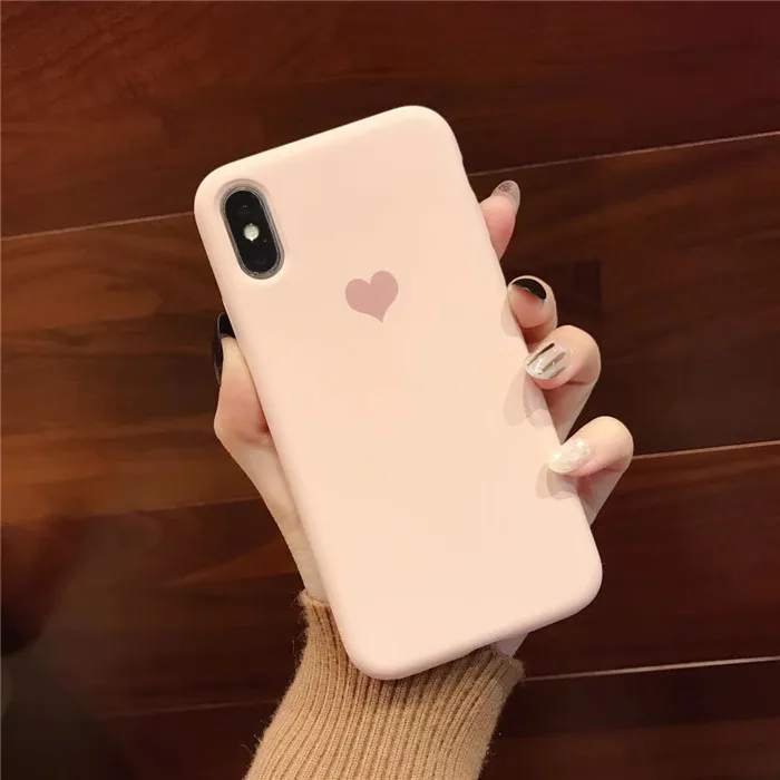 Мягкий силиконовый чехол JAMULAR с сердечками для iPhone 7 XS MAX XR X 8 6 6s Plus|Бамперы| |