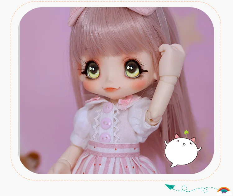BJD SD Kinoko Juice Kiki 1/6 прекрасная утка Ree одна дополнительная рука YoSD тело Cocoriang модель игрушки для девочек Luts фигурки из смолы Oueneifs