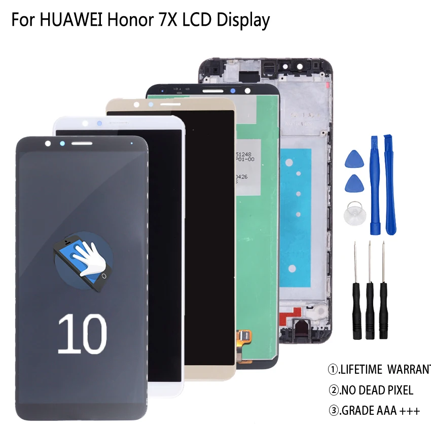 Оригинальный Для Huawei Honor 7X ЖК дисплей кодирующий преобразователь сенсорного