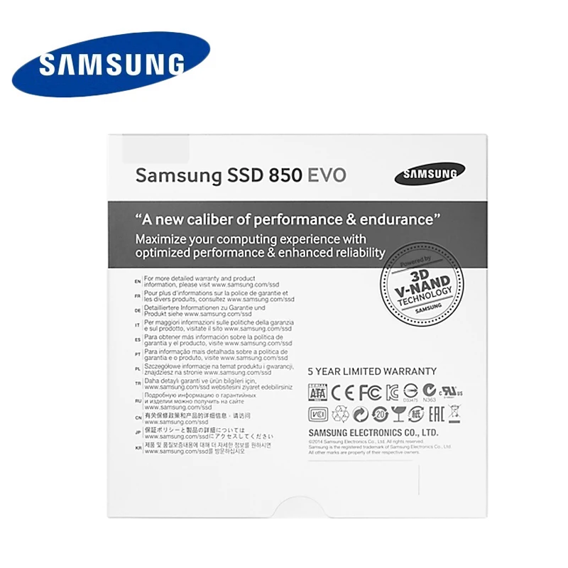 Samsung SSD 850 EVO 250 ГБ 500 г 1 т 2 Внутренний твердотельный диск HD Жесткий SATA 3 2.5 для