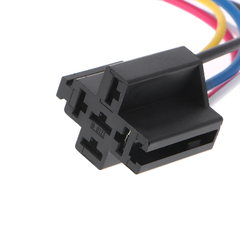 OOTDTY 12V 24V 40A Предварительно проводной 5 Pin релейный монтажный базовый держатель