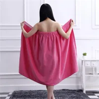 Can Wear Wrapped Bath Skirt Dry Hair Hat Suit Men And Women Can Wear Bath Towel Beauty Salon Sexy Tube Top Absorbent Bathrobe