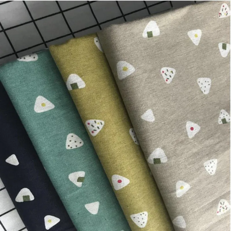 Мультяшные суши разных размеров ткань из хлопка и льна с принтом сделай сам