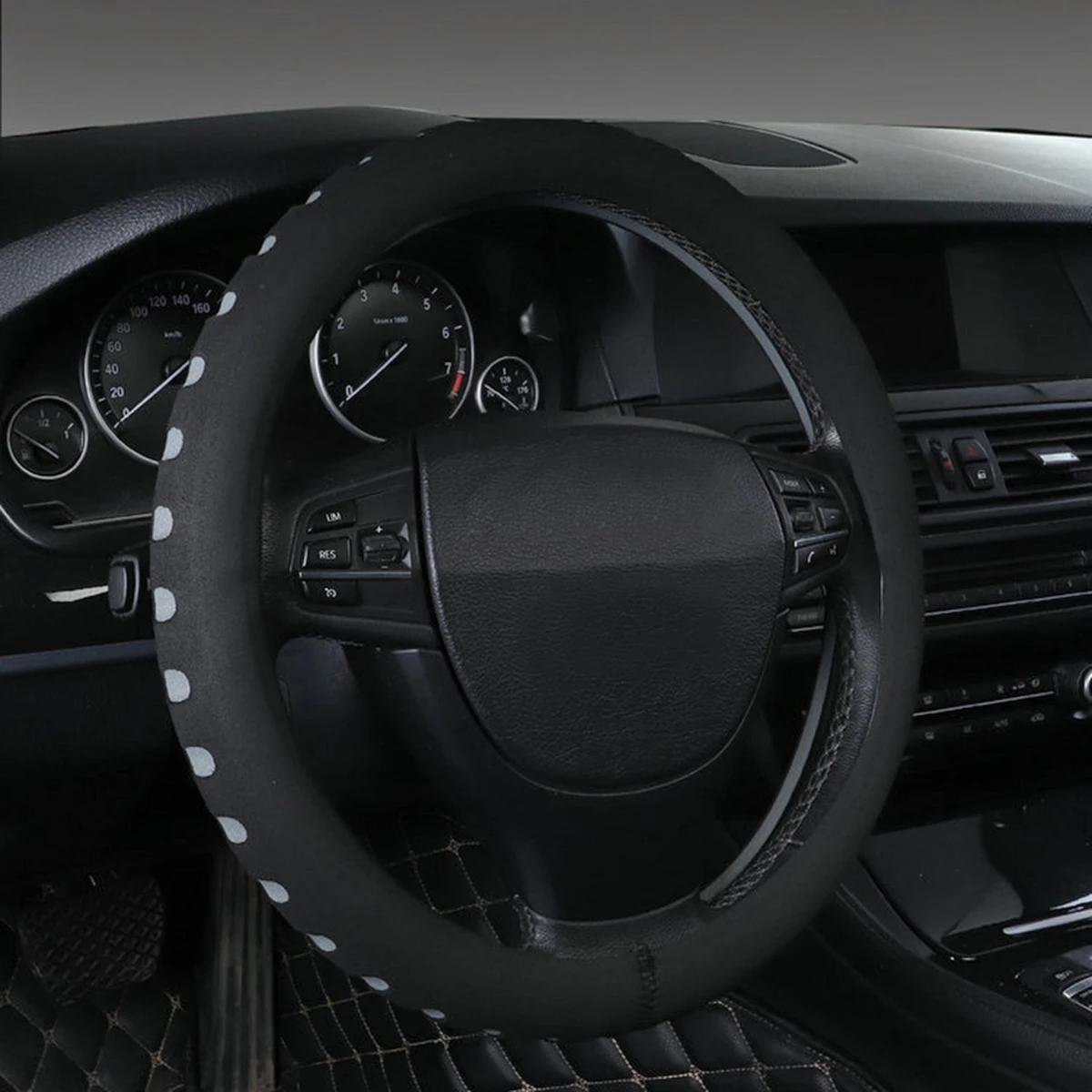 Противоскользящий эластичный чехол для рулевого колеса 38 см 5 цветов | Автомобили