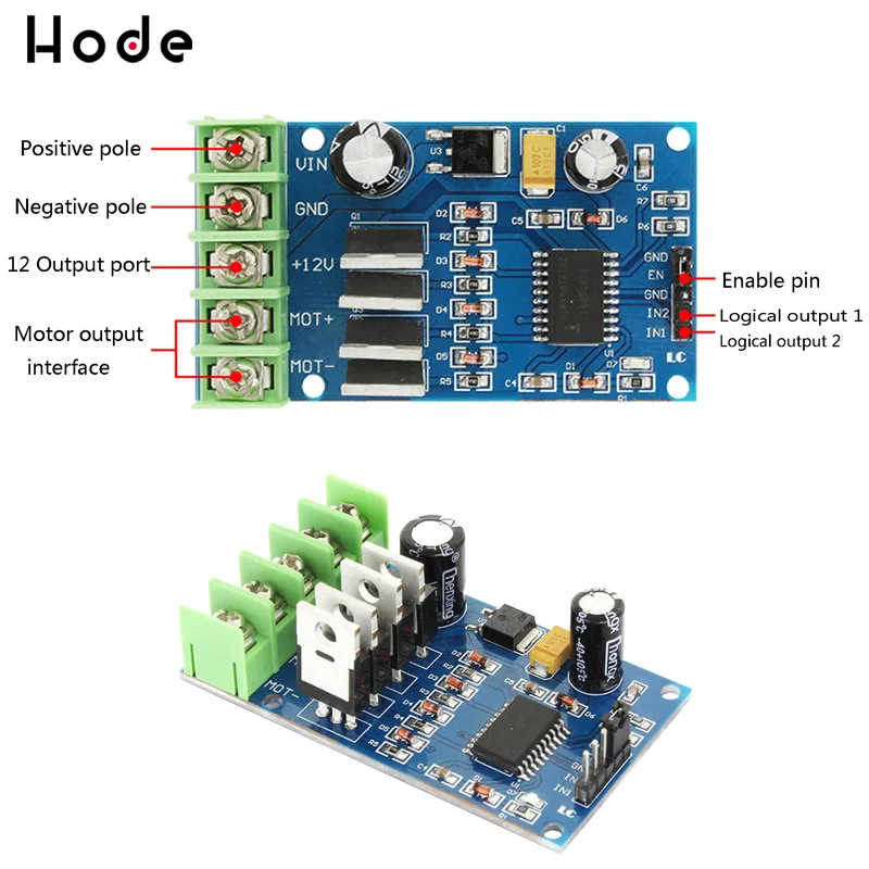 Высокомощный модуль драйвера двигателя H Bridge 170 Вт для тормозного цикла NMOS