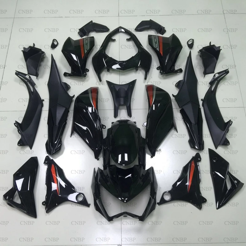 Для Kawasaki Z800 2013 Пластиковые обтекатели Z 800 - 2016 черные комплекты на весь корпус 2014