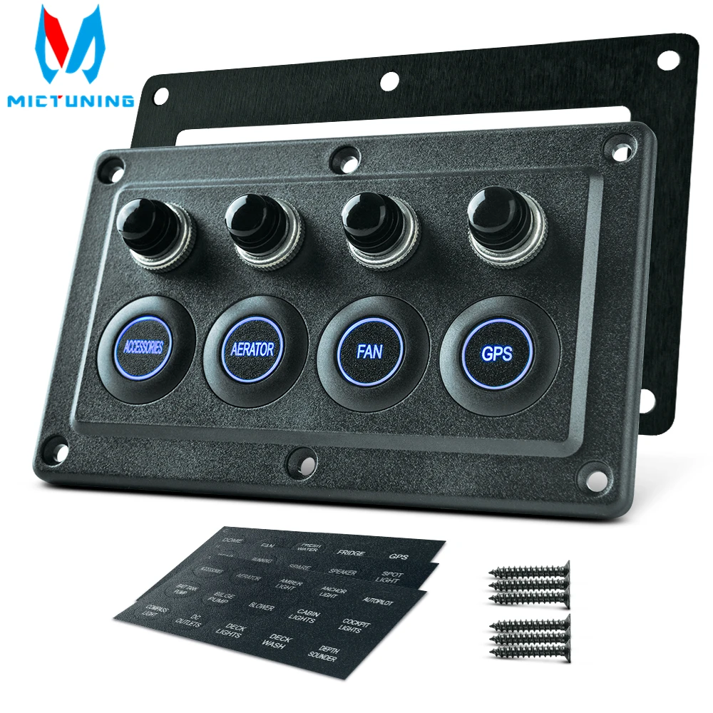 Предварительно Проводная Светодиодная панель-выключатель micголоволомка 12 В/24 В 4