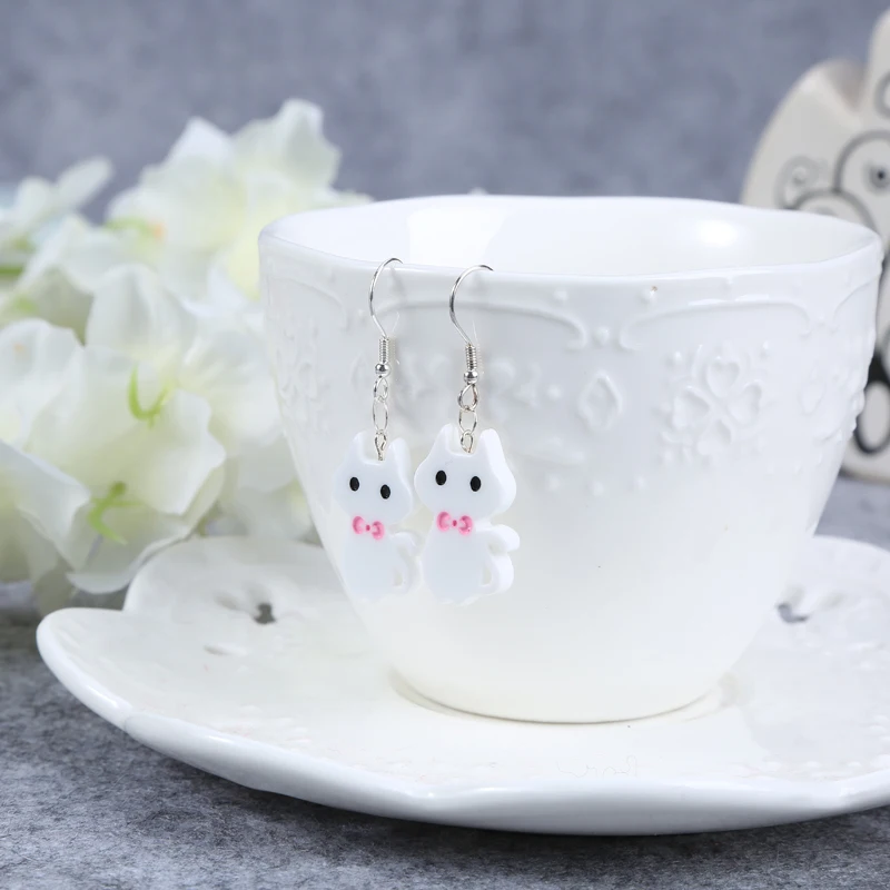 1 пара женские серьги-подвески в виде кота | Украшения и аксессуары