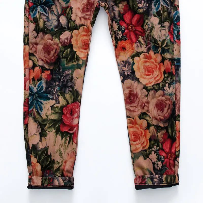 Джинсовые штаны для девочек джинсы с цветочным принтом Новое поступление 2018 года