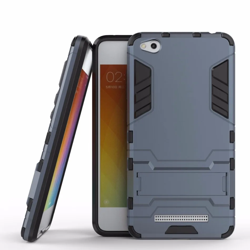 YINGHUI For Xiaomi Redmi 4A Robot Armor Anti-Knock Defender Case Xiomi TPU Cover Hongmi Shockproof with Holder |
