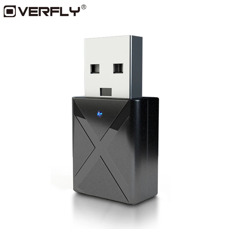 Overfly Bluetooth 5 0 передатчик приемник Мини 3 мм AUX стерео беспроводной адаптер с для
