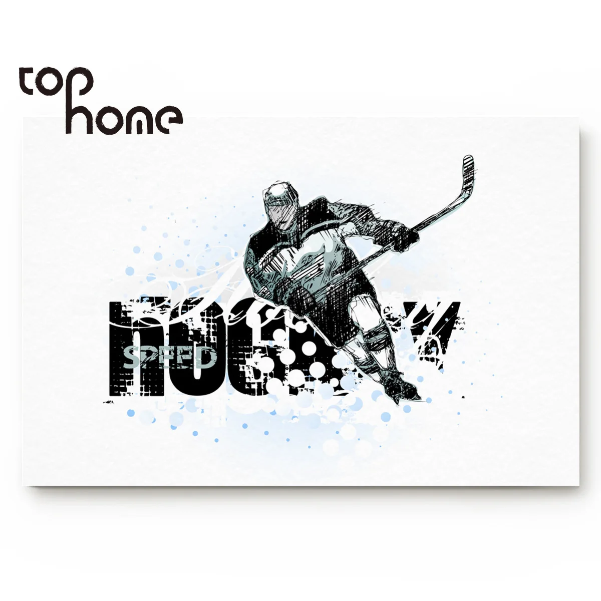 Tophome хоккейный проигрыватель ледяная скорость дверной коврик входной Забавный