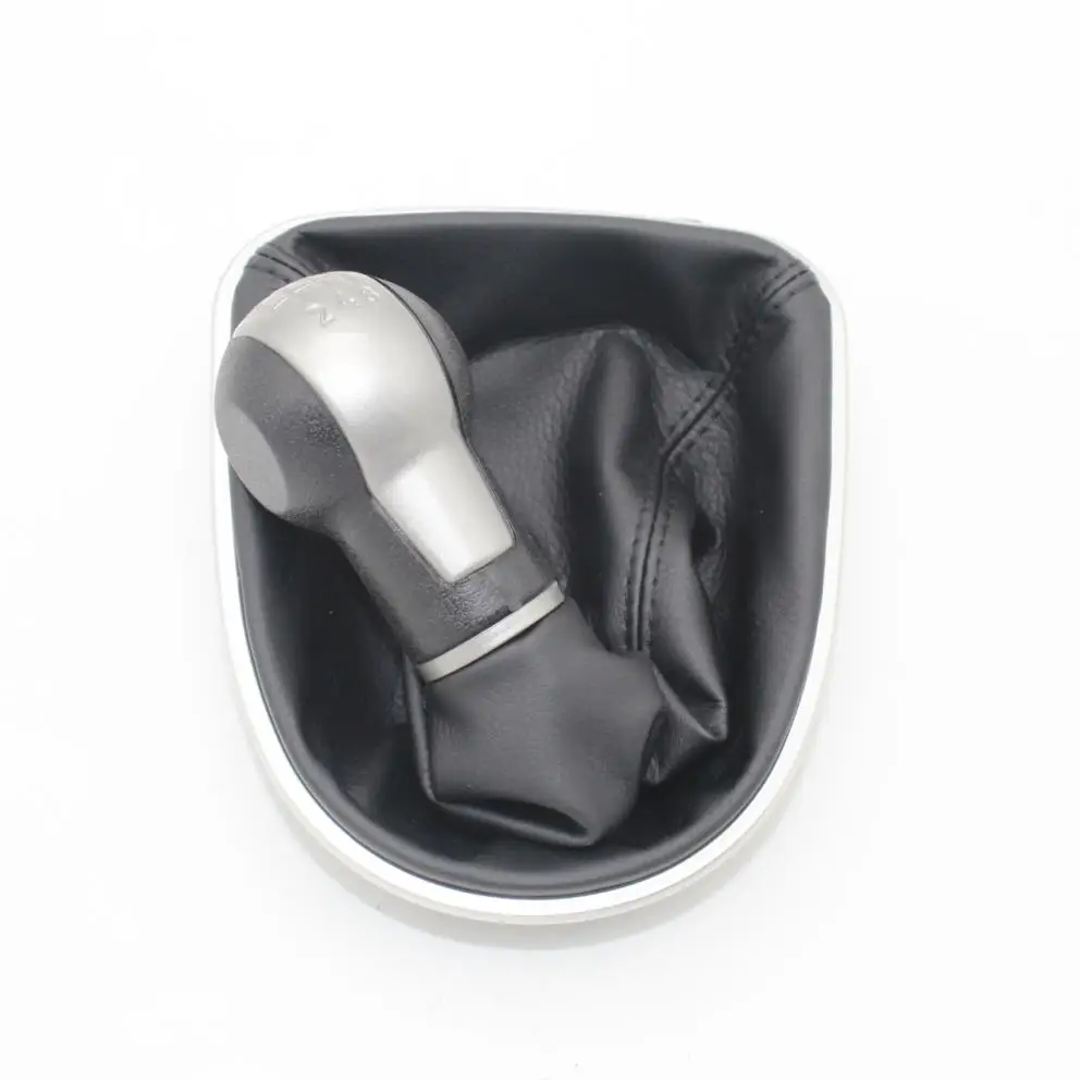 Для Seat Leon MK2 1P 2005 2006 2007 2008 2009 2010 2011 2012 автомобильный-stying 5 Скорость автомобиля Шестерни рычаг переключения передач Ручка с кожаные ботинки