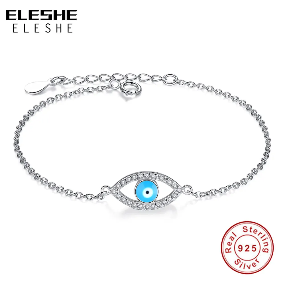 Женский браслет из серебра 925 пробы с синей эмалью|bracelets for|crystal bracelets for womenbracelets women