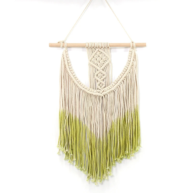 

Bohemian Art Handmade Tapestry Macrame Woven Wall Hanging Tapestry Wedding Decor