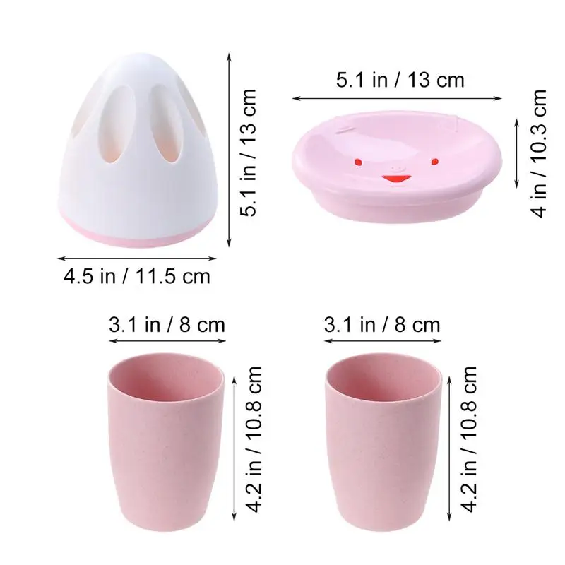 4 шт./1 набор аксессуары для ванной пластиковый милый практичный держатель мыла