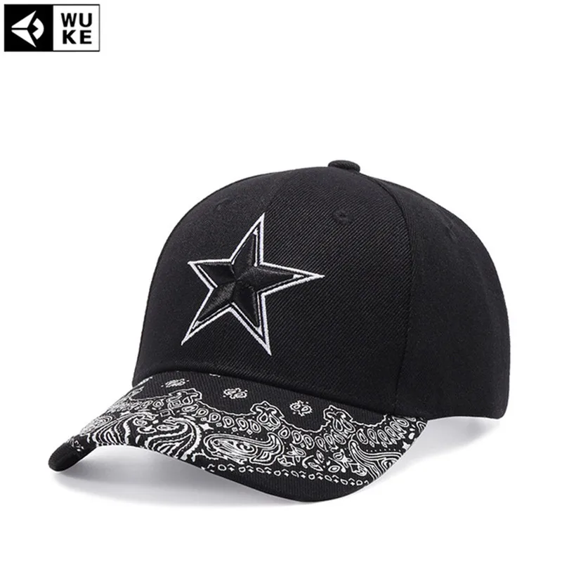 [WUKE] бренд Gorras Black Star вышивка бейсболка Кости индивидуальные Snapback головные уборы