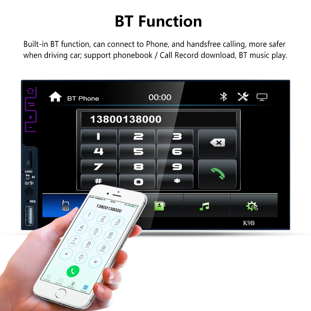 Gps Navi WiFi RDS FM AM радио U диск BT4.2 без камеры автомобиля MP5 плеер A1 1Din четырехъядерный