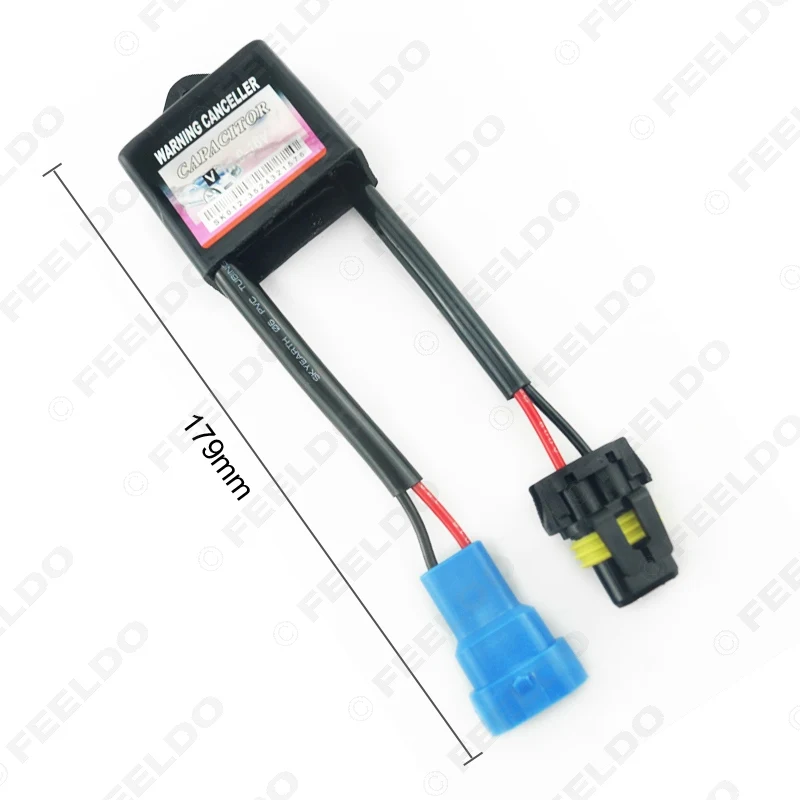 FEELDO 1PC Car Xenon HID Kit Anti-flicker Error Warning Canceller H1 H3 H4 H7 Capacitors Computer Decoder for C6 VW #HQ4209 | Автомобили и