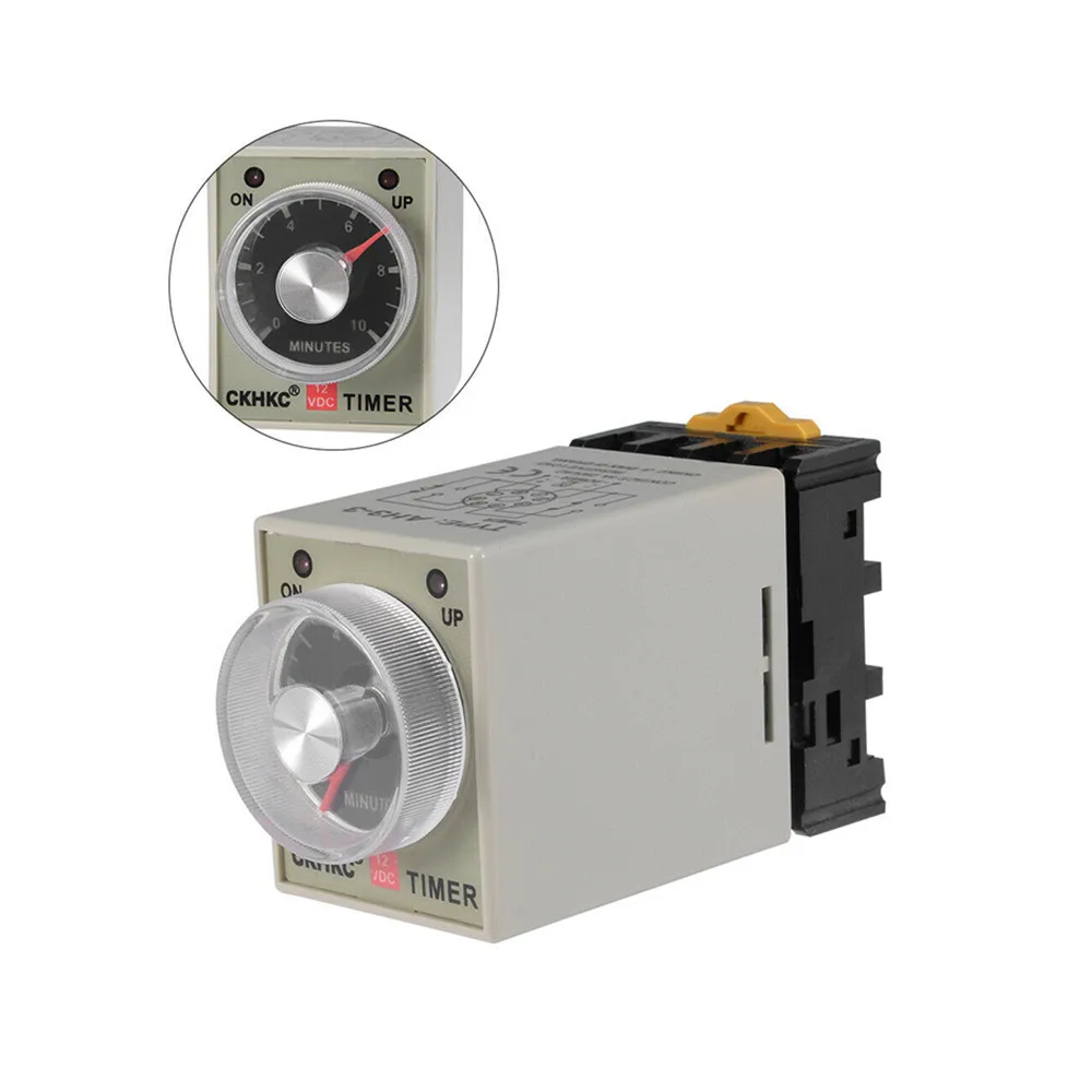 AH3-3 реле времени DC12V DC24V AC110V AC220V задержки с ЖК-дисплеем временное 8Pin 1S 3S 6S 10S 30С 60С 3M